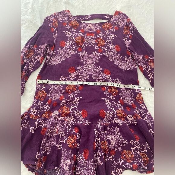 Free-people Women's Purple Mini Dress Size Small - Picture 5 of 5